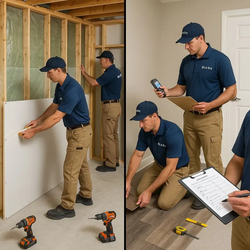Repairs and Reconstruction process in Wrightwood, CA